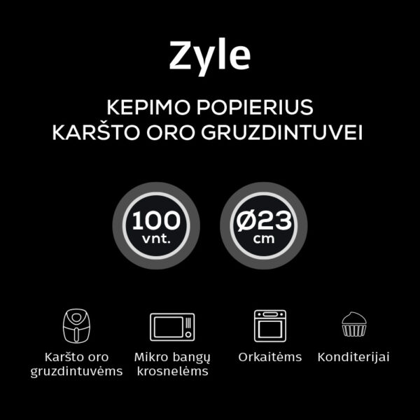 Kepimo popierius karšto oro gruzdintuvei Zyle ZY3520AFP - Image 3